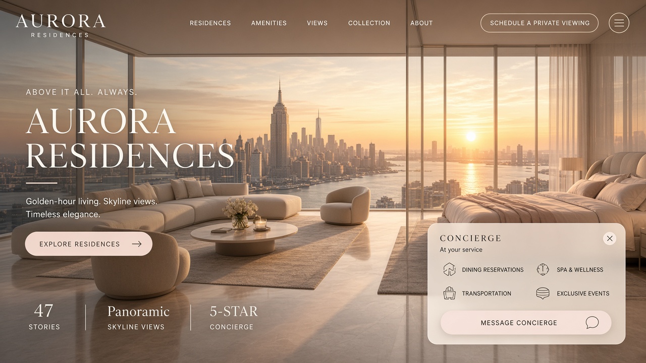 AURORA RESIDENCES demo world