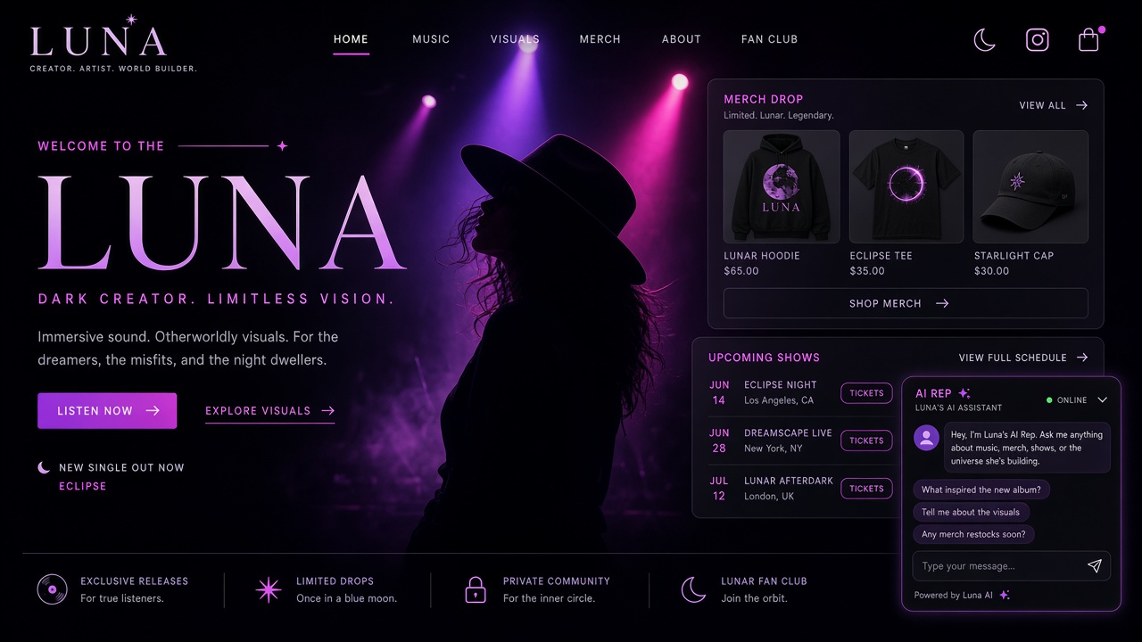 LUNA demo world