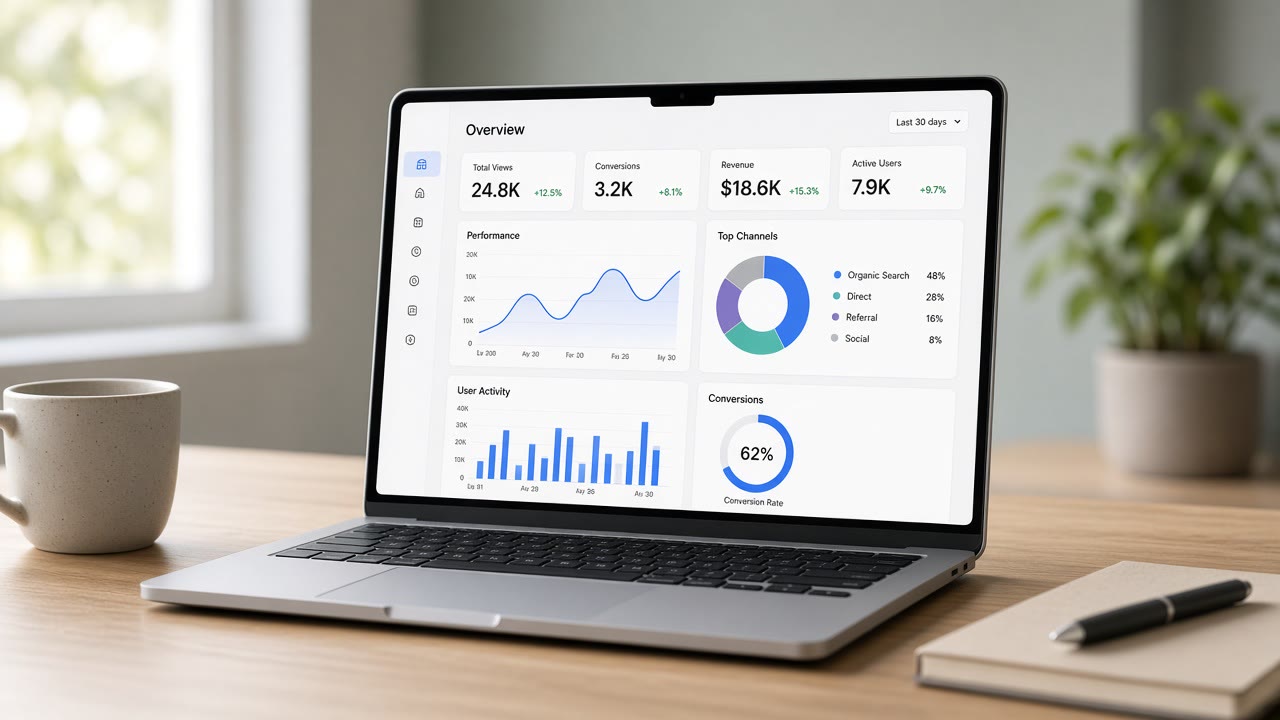 Nexora product on laptop
